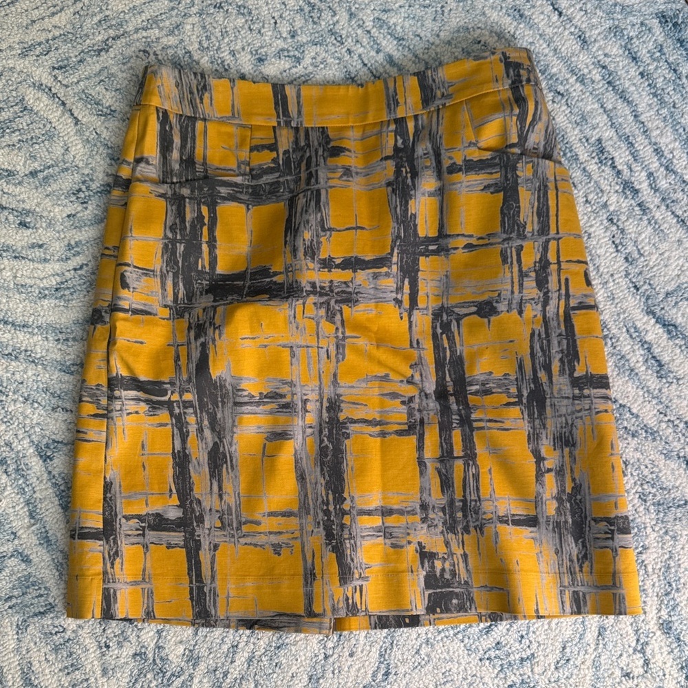 Vera Wang lavender label a Dijon abstract pocket pencil skirt